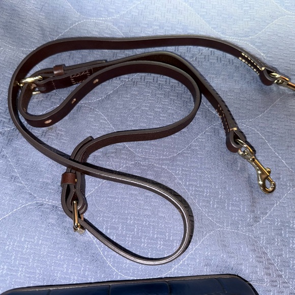 Dooney & Bourke Denison Domed Crossbody, Midnight Blue color - Picture 4 of 10